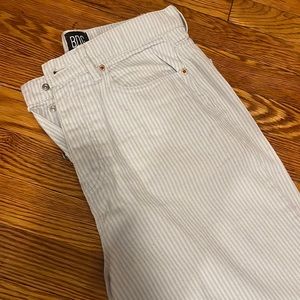 BDG high rise slim straight striped jeans